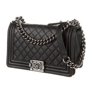Authentic Chanel Medium Boy Bag